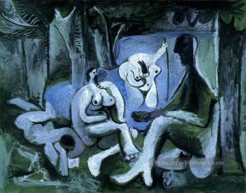  picasso - Déjeuner sur l’herbe après Manet 6 1961 cubisme Pablo Picasso